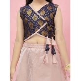 Aarika Navy Blue Brocade Girls Lehenga Choli Set ( Pack of 1 ) - None