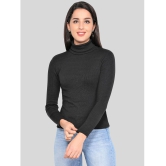 NUEVOSDAMAS Cotton Black Pullovers - Single - L