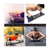 ODDISH Push Up Board -with 14-in-one Muscle Toning System, Multifunctional Colour Coded Foldable Push up Board for Body Muscle - Multi Color