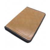 RAVARIYA GRAPHIC - Brown Zip Folder ( Pack of 1 )