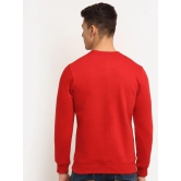 Rodamo  Men Red Printed Sweatshirt