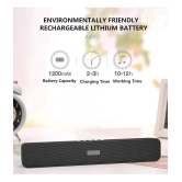 VEhop SoundBar 10 W Bluetooth Speaker Bluetooth v5.0 with USB,SD card Slot,Aux Playback Time 12 hrs Assorted - Assorted