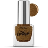 RENEE Glitterati Nail Paint - Copper Blaze, Quick Drying, Glittery Finish, Long Lasting, 10 Ml