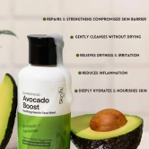 Superfood Avocado Boost Soothing Gentle Face Wash, Dry to Combination Skin, Mild Face Wash Cream Cleanser, Face Wash for Men & Women, 100ml Pack of 4