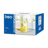 Treo By Milton Borosilicate Vector Glass Tumbler set of 6, 340ml Each, Transparent | Attractive | Microwave & Oven Safe| Light Weight | Glasses for Juices, Cold drinks, Water and Cocktails