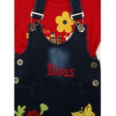 Zadmus - Red Cotton Girls Dungarees ( ) - None