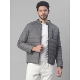 UrbanMark Men Regular Fit Men Quilted Jacket-Dark Grey - None