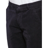 Rodamo  Men Navy Blue Corduroy Trousers