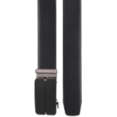 Zacharias - Black Leather Men's Casual Belt ( Pack of 1 ) - None