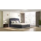 Aspen Upholstered Storage Bed (Grey King Bed Size)-Grey