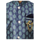 Ahhaaaa Kids Ethnic Wear Sherwani and Breaches Set for Boys - None