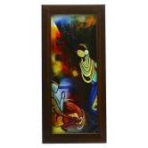 Indianara - Figurative Painting With Frame