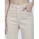 AngelFab - Beige Denim Straight Fit Womens Jeans ( Pack of 1 ) - None