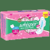 Whisper Hygiene+ Comfort Xl, 30 Pads