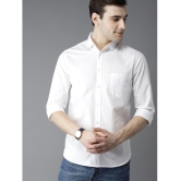 liferoads - White 100% Cotton Slim Fit Men's Formal Shirt ( Pack of 1 ) - 42, White