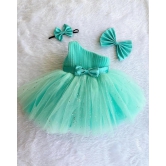 Cutedoll Mint Off Shoulder Kids Frock Dress-5-6 Year