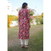 Vbuyz Cotton Printed Straight Womens Kurti - Purple ( Pack of 1 ) - None