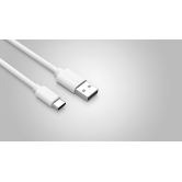 1 Meter PVC White twance Type C to USB 3.1 amp Fast Charging and data Sync Cable - USB 3.0I Suitable for All C Type Devices Smartphones,Tablet and Accessories