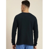 Dillinger Cotton Regular Fit Solid Full Sleeves Mens T-Shirt - Navy Blue ( Pack of 1 ) - None