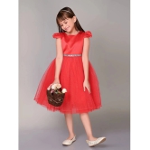 Toy Balloon Kids Red Net Girls Frock ( Pack of 1 ) - None