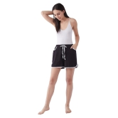 Miss Chase Cotton Night Shorts - Black - XS