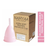 Namyaa Ultra Soft Medium 100% Medical Grade Silicone 1 Reusable Menstrual Cup Medium