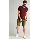 Forbro Maroon Cotton Slim Fit Mens Sports T-Shirt ( Pack of 1 ) - None