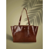 TCRAZY Brown PU Shoulder Bag - Brown