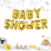 Baby Shower Foil Banner Baby Shower Decoration Items Baby Shower Decorations (cardstock) | Pregnancy Photoshoot Material (10pc Set)