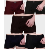 HAP Pack of 5 Cotton Mens Trunks ( Multicolor ) - None