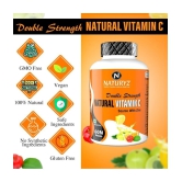 NATURYZ Double Strength Natural Vitamin C with Zinc Supplement for Immunity & Skincare - 60 Tablets