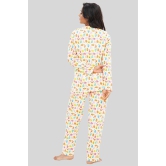 Women Full Sleeves Knit Cotton Pyjama Set-4XL