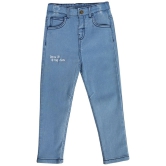 Miniklub Boys Adjustable Elastic Full Length Woven Denim Pant (Blue Color) - None