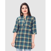 Meher Impex - Multicoloured Cotton Blend Women''s Straight Kurti ( Pack of 1 ) - None