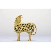 SARAS Aajeevika | Nandi Brass Idol | SHG Product | Uttar Pradesh | Devotional | Traditional | Auspicious