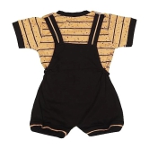 NammaBaby - Brown Cotton Unisex Dungaree Sets ( Pack of 1 ) - None