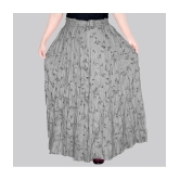 Sttoffa - Grey Rayon Womens Broomstick Skirt ( Pack of 1 ) - None