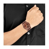 Septem Brown Leather Analog Mens Watch