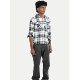 Boys Dark Green Checked shirts - None