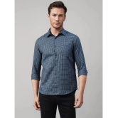 UrbanMark Cotton Blend Slim Fit Checks Full Sleeves Mens Casual Shirt - Blue ( Pack of 1 ) - None