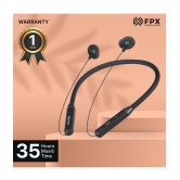 FPX BLISS NECKBAND Bluetooth Bluetooth Neckband In Ear 35 Hours Playback Active Noise cancellation IPX4(Splash & Sweat Proof) Black