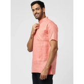 DESHBANDHU DBK - Orange Linen Mens Regular Kurta ( Pack of 1 ) - None