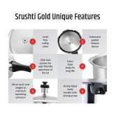 Srushti Gold 5 L Aluminium OuterLid Pressure Cooker Without Induction Base - None