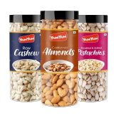 YUM YUM Premium California Almonds (150g) Pista (150g) and Cashew (150g) 450g Dry Fruits Combo Pack- Almonds, Cashews, Pistachios  (3 x 150 g)