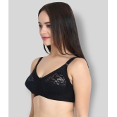 KYODO - Black Cotton Blend Non - Padded Women's Everyday Bra ( Pack of 1 ) - 36B, Black