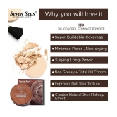 Seven Seas HD Oil Control 2 in 1 Matte Compact Powder | Oil Free Compact for Women (Skin)