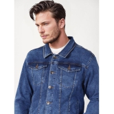 UrbanMark Cotton Blend Mens Denim Jacket - Blue ( Pack of 1 ) - None