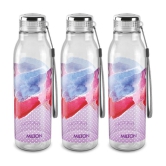 Milton Helix 1000 Pet Water Bottle, Set of 3, 1 Litre Each, Purple - Purple