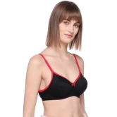 Womens SA-51 Red Cotton Rich Lightly Padded Multiway T-Shirt Bra-38 / B / Red