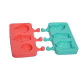 Classic Cakesicle Ice Cream 3 Cavity Mold Without Stick (Color:Assorted) PID38253